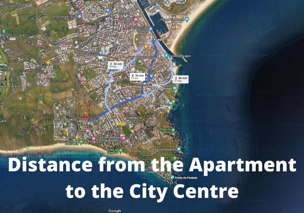 Spacious Apartment Near Porto De Mos Beach, Lagos. Exterior foto